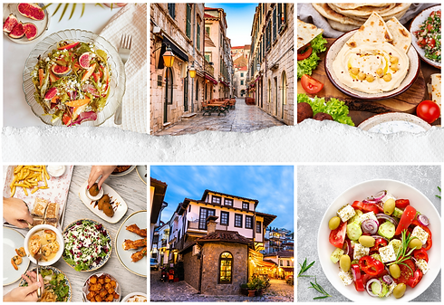 mediterranean towns and food