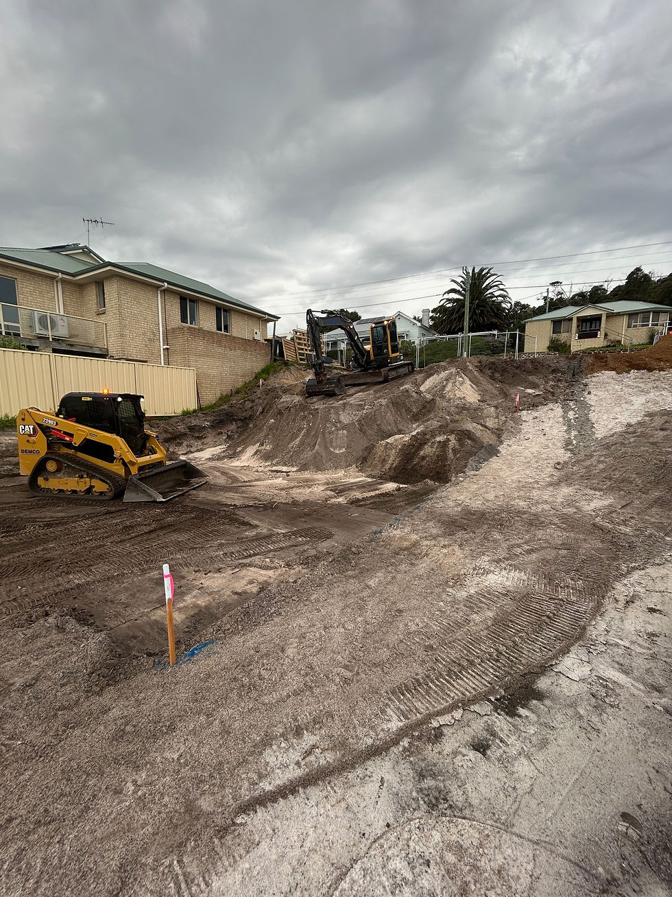 Eartmoving for KDS building local albany WA builder by Demco Civil