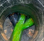 Image of a dye test being carried out