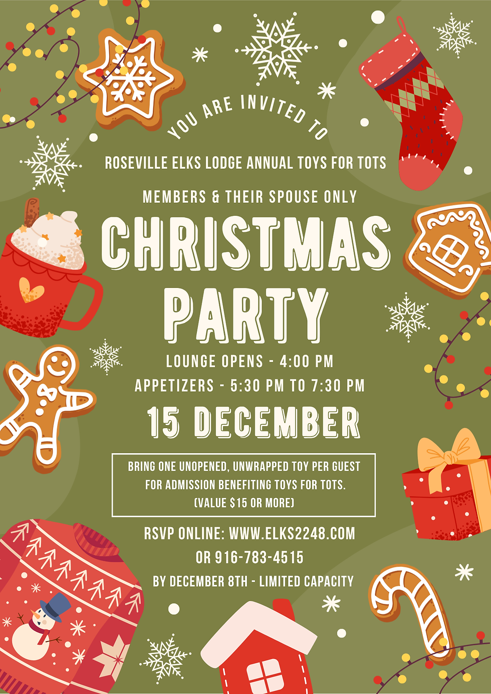 Christmas Party - Toys for Tots - Dec 15