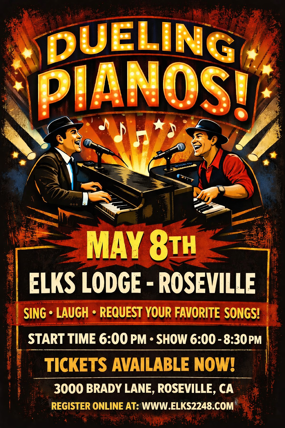 Dueling Piano Show - May 8th