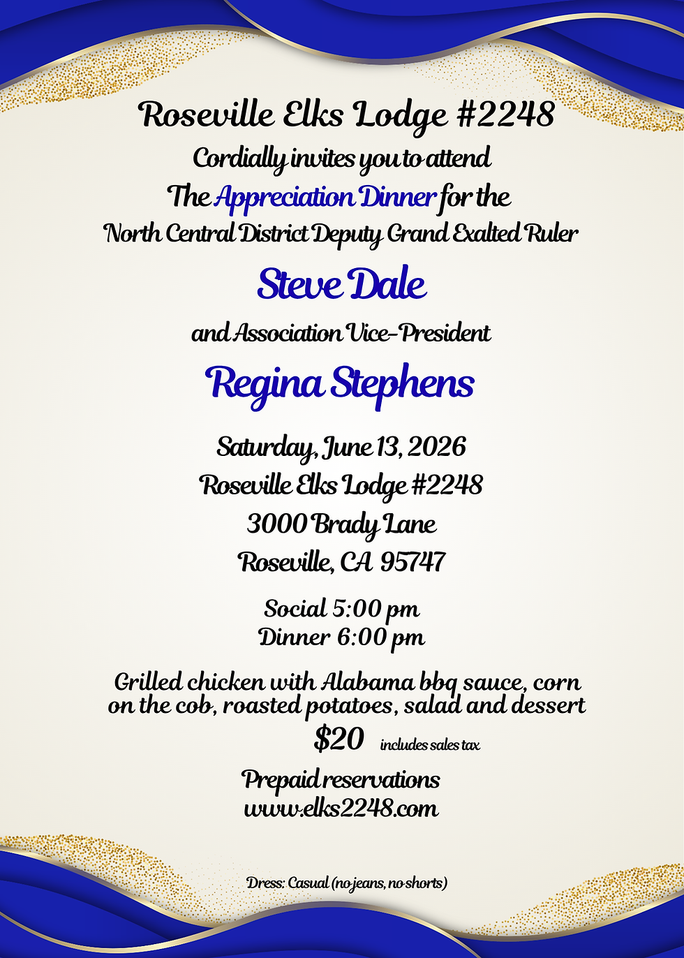DD/VP Appreciation-Steve Dale/Regina Stephens