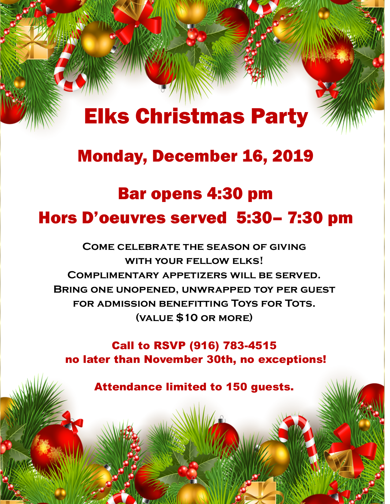 Elks Christmas Party