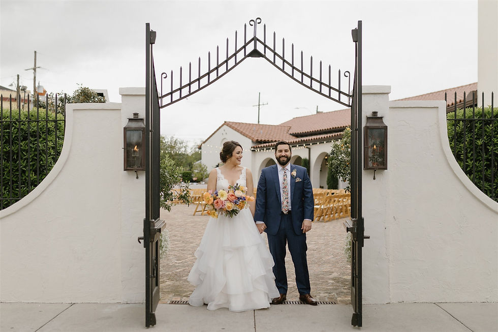 Colorful New Orleans Wedding at Il Mercato with September Company, Mise En Place Events, Antigua Floral, and Lovegood Wedding & Event Rentals | Vintage Decor and Furniture for Hire in New Orleans and Southeast for Weddings, Social Gatherings, and Corporate Events