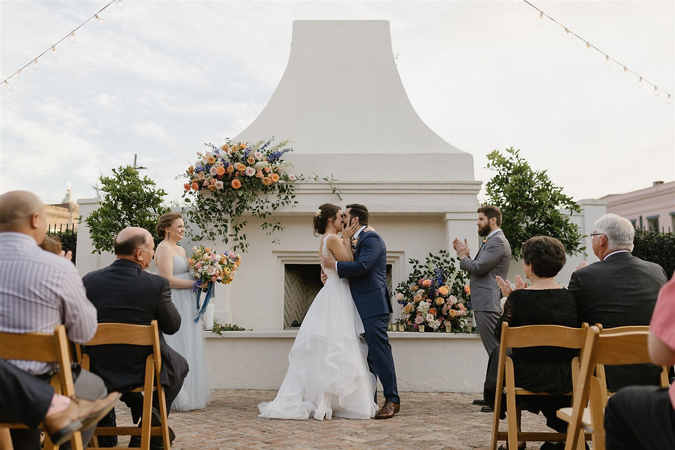 Colorful New Orleans Wedding at Il Mercato with September Company, Mise En Place Events, Antigua Floral, and Lovegood Wedding & Event Rentals | Vintage Decor and Furniture for Hire in New Orleans and Southeast for Weddings, Social Gatherings, and Corporate Events