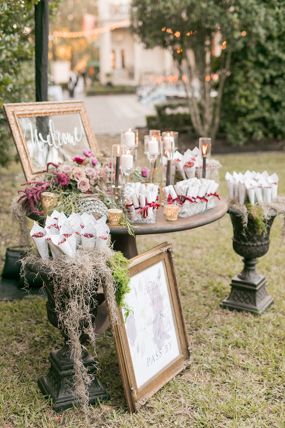 Elms Wedding with Southern, Gothic Drama and Charm | Lovegood Wedding & Event Rentals | Vintage, Specialty Rentals in the New Orleans Area