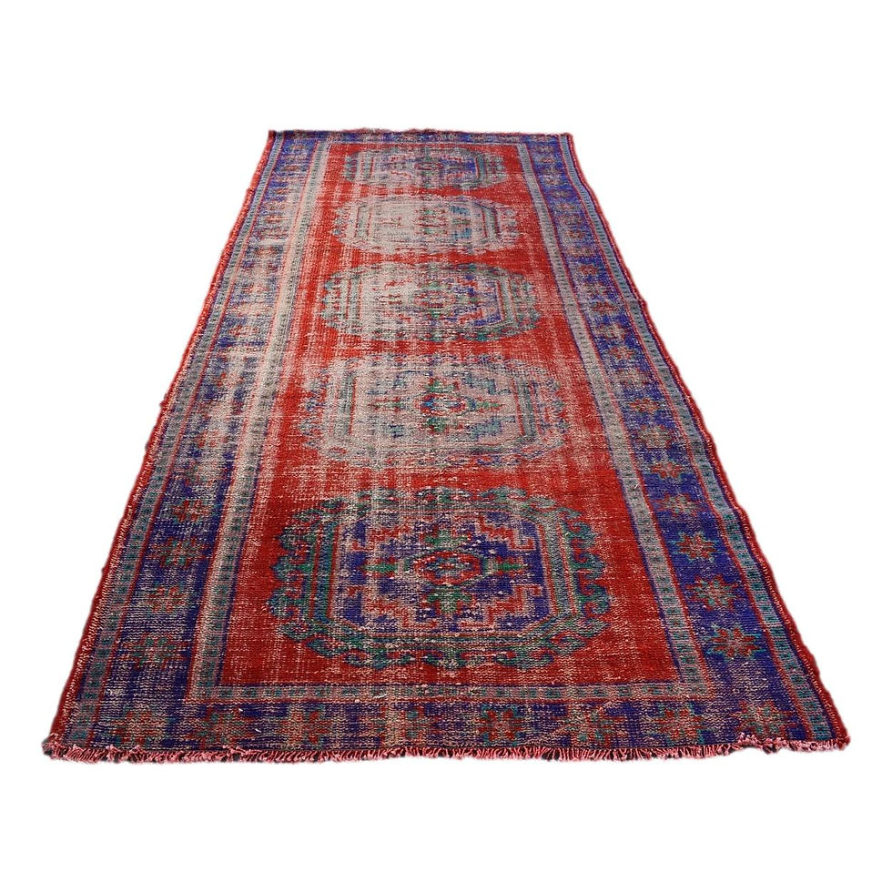 Maxine | Red and Blue Turkish Rug
