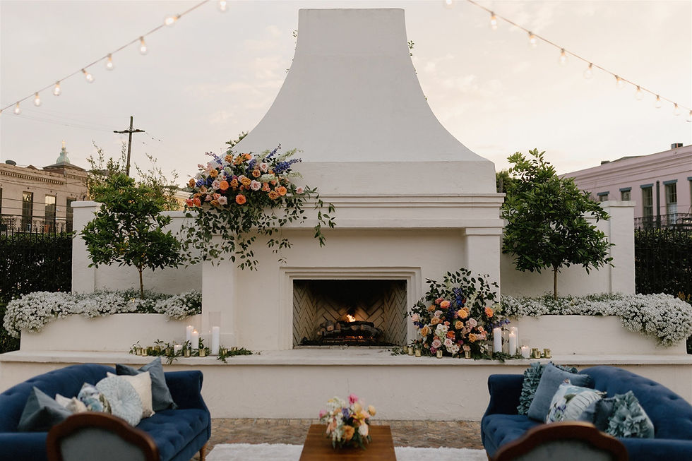Colorful New Orleans Wedding at Il Mercato with September Company, Mise En Place Events, Antigua Floral, and Lovegood Wedding & Event Rentals | Vintage Decor and Furniture for Hire in New Orleans and Southeast for Weddings, Social Gatherings, and Corporate Events