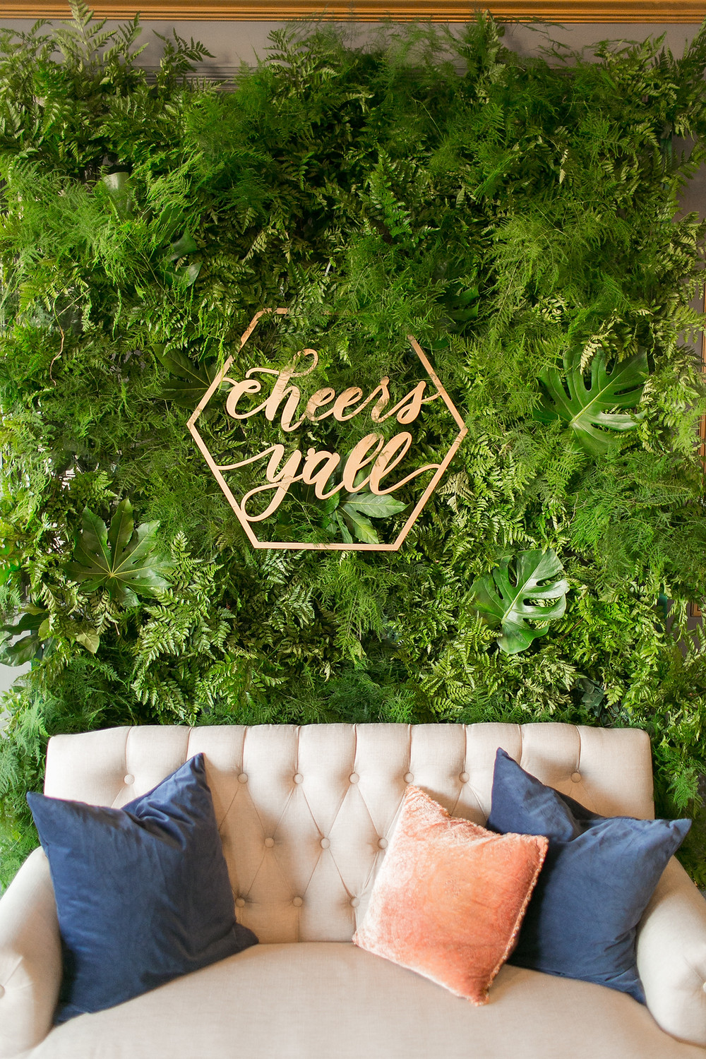 Windsor Court Wedding with New Orleans Traditions and Vintage Lounge Space from Lovegood Wedding & Event Rentals