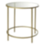 Gold, Round Side Tables