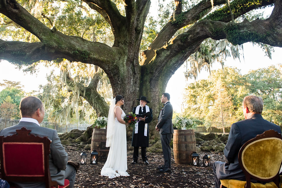 Intimate Wedding + traditional Tea Ceremony in New Orleans at Tree of Life with Heirloom Collective, Leaf + Petal NOLA, and Lovegood Wedding & Event Rentals