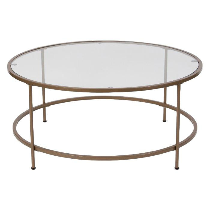 Gold, Round Coffee Table