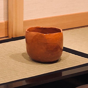 店主自作の楽茶碗