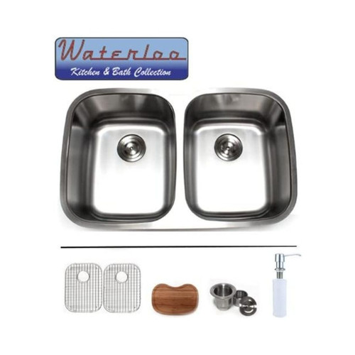 WATERLOO 50/50 Stainless Steel Undermount Sink PROHS DEALS