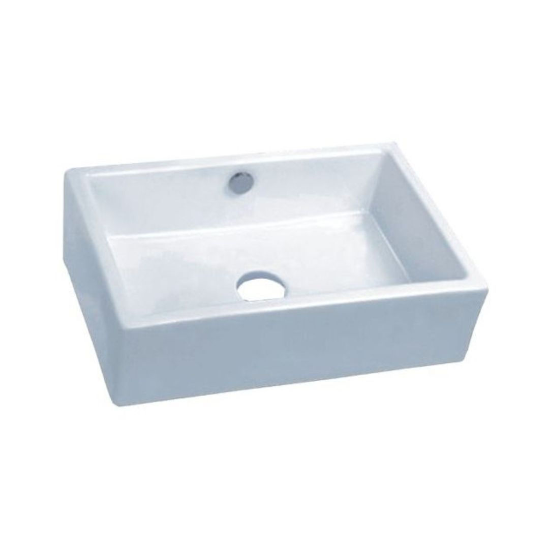 PROHS Rectangle Vessel Porcelain Vanity Sink