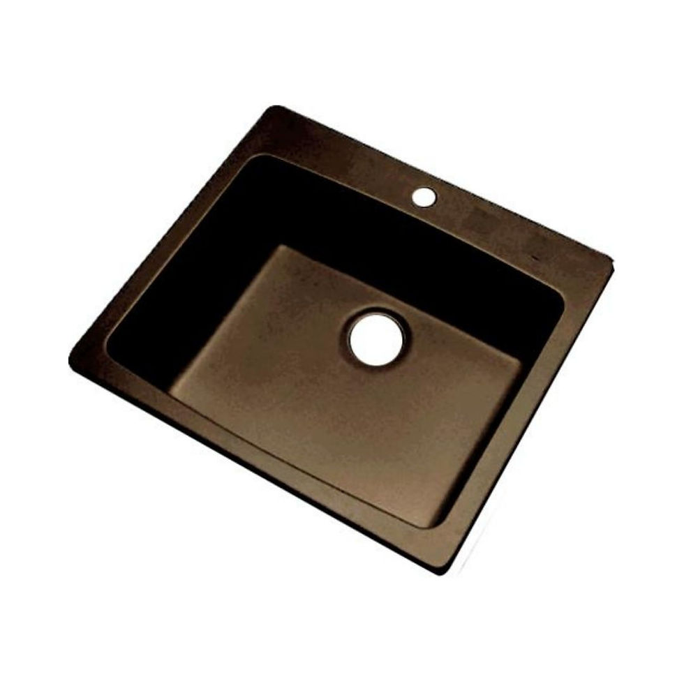 PROHS Wakefield Composite Granite Fiberglass Self-Rimming Utility Sink