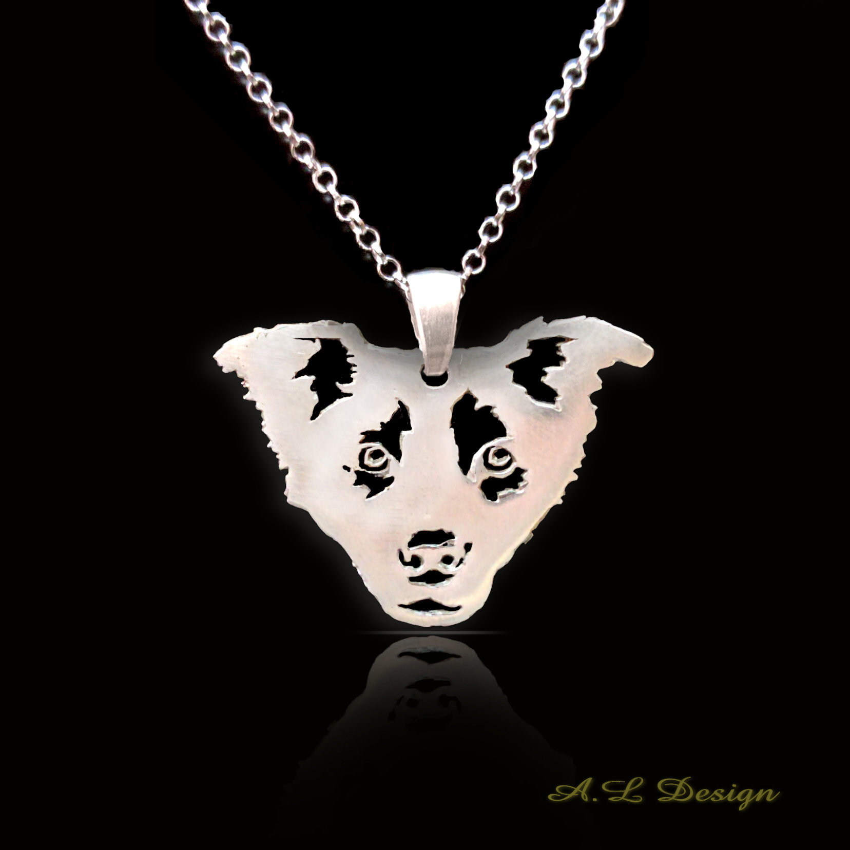 Border collie necklace Clearance