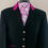 Thumbnail: PRE-TIED Dressage Stock Tie, Magenta Butterflies