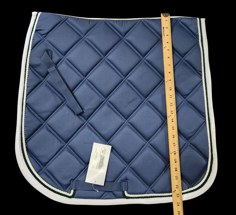 Thumbnail: LETTIA DRESSAGE SADDLE PAD Full Size, Slate Blue