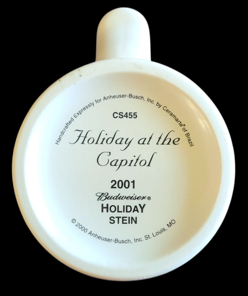 Thumbnail: ANHEUSER-BUSCH Clydesdale Holiday Beer Stein, Holiday at The Capital 2001