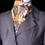 Thumbnail: TRADITIONAL Shaped Stock Tie, Reversible Peach Check to Wild Horses, 1 available