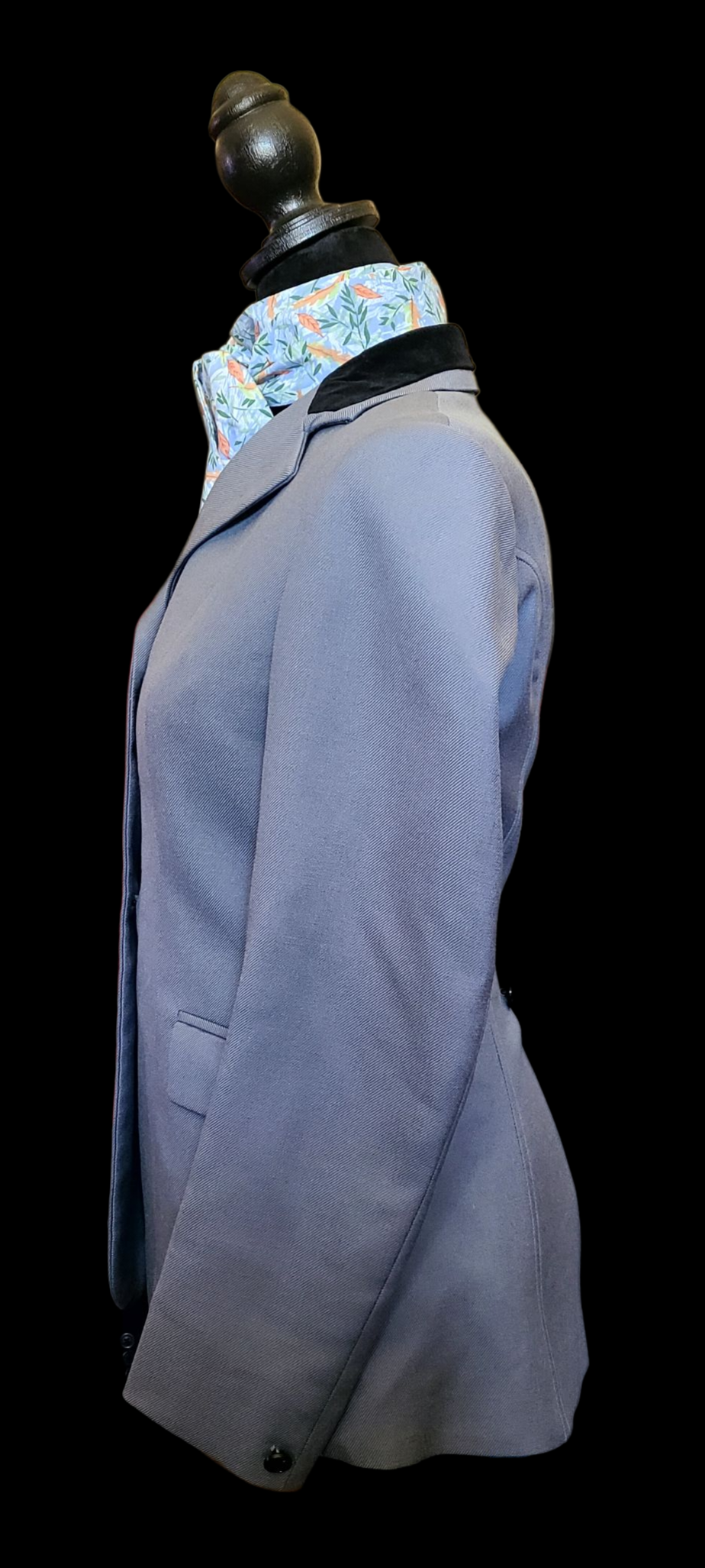 Thumbnail: PYTCHLEY Wool Gray Hunt Coat, Approximate size 4R womans