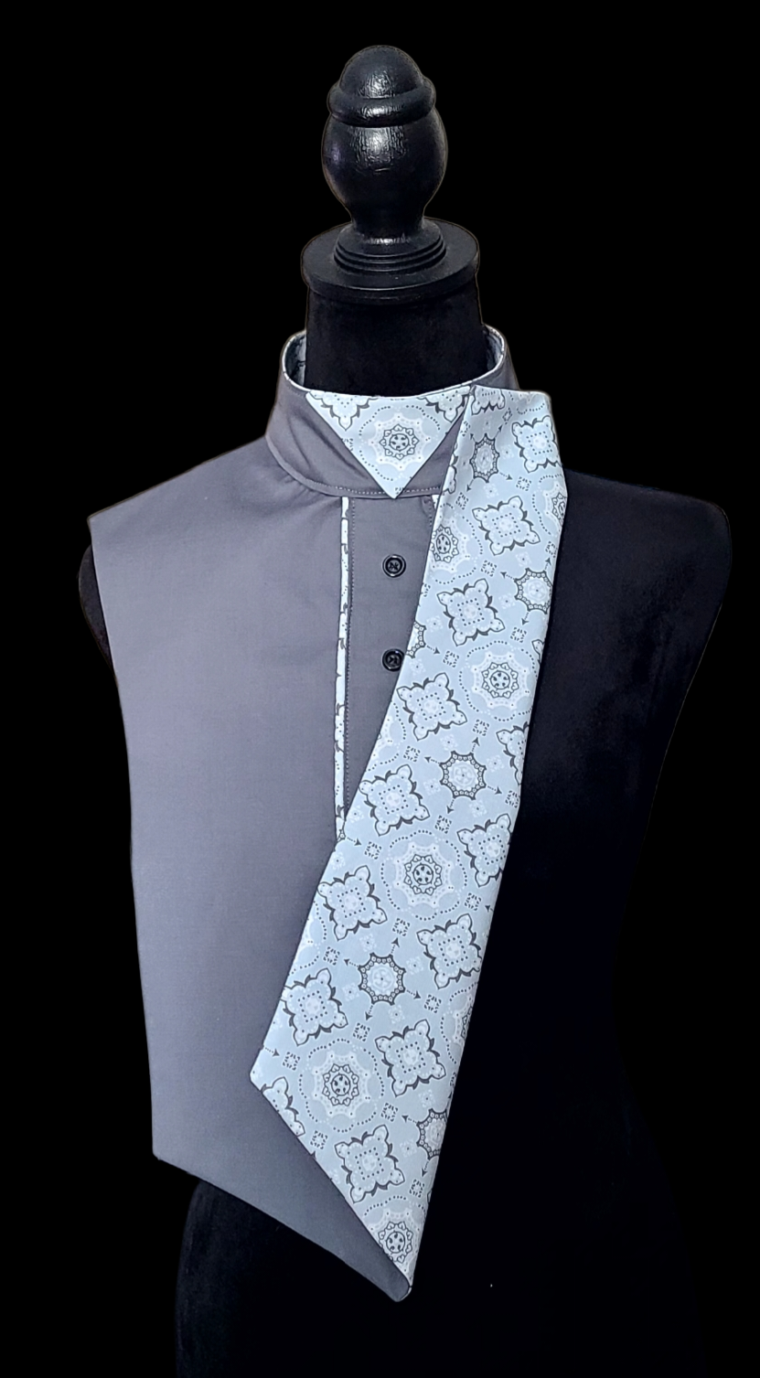Thumbnail: IN STOCK HUNT SEAT DICKIE (Bib) Reversible Grey Print, Standard Size