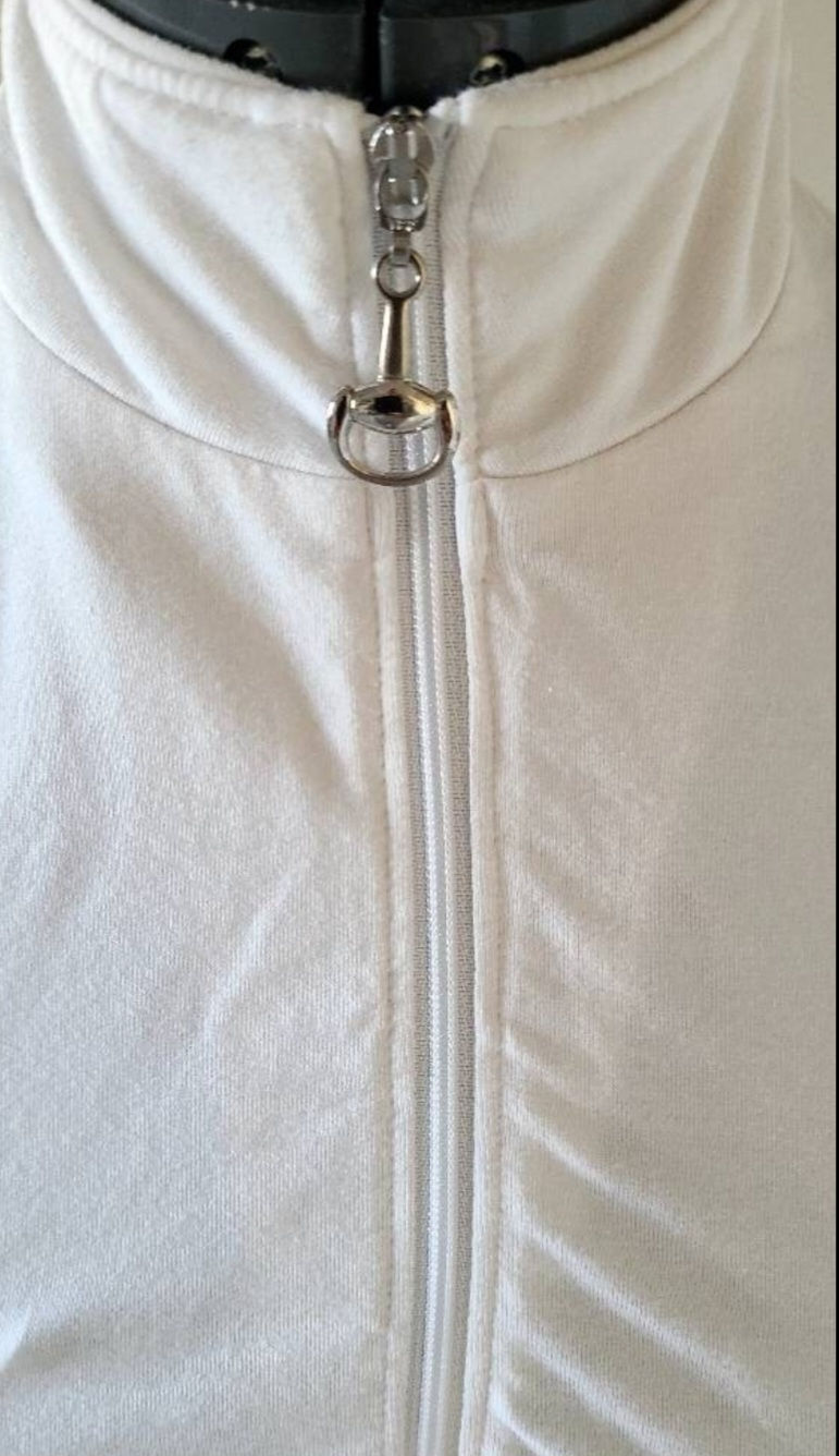 Thumbnail: GOODE RIDER Short sleeve stretch show shirt, medium, white, gently used