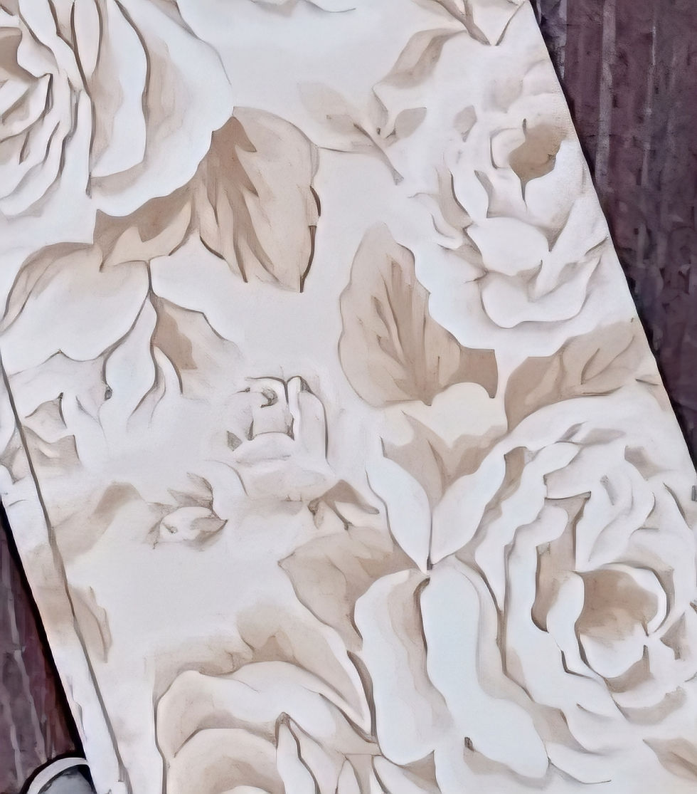 Thumbnail: TRADITIONAL Shaped Stock Tie, Sandy Roses