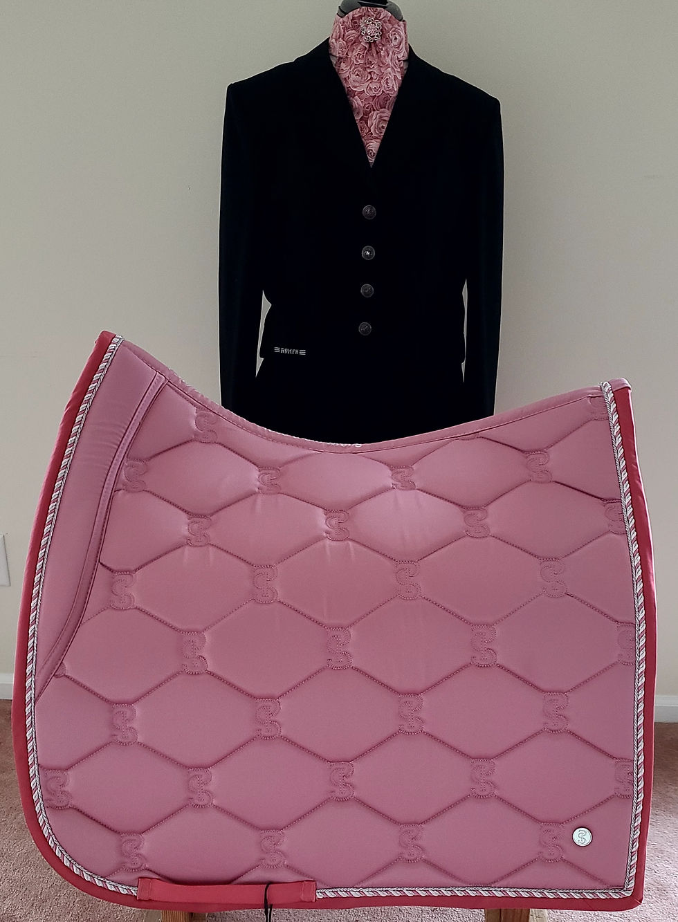 Thumbnail: PS of SWEDEN Full Size Signature Dressage Saddle Pad, Faded Rose Berry