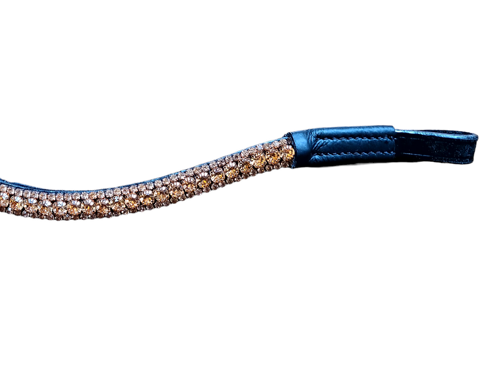 Thumbnail: LUMIERE Rose Gold Crystal Browband