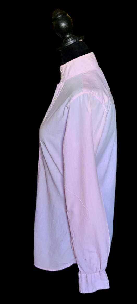 Thumbnail: ESSEX Cotton Light Pink Plaid Huntshirt, Size 36
