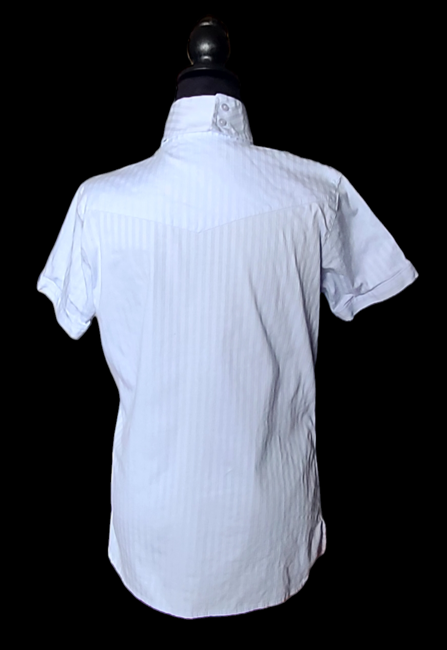 Thumbnail: ARIAT Light Blue stretch Huntshirt, Size womans 36