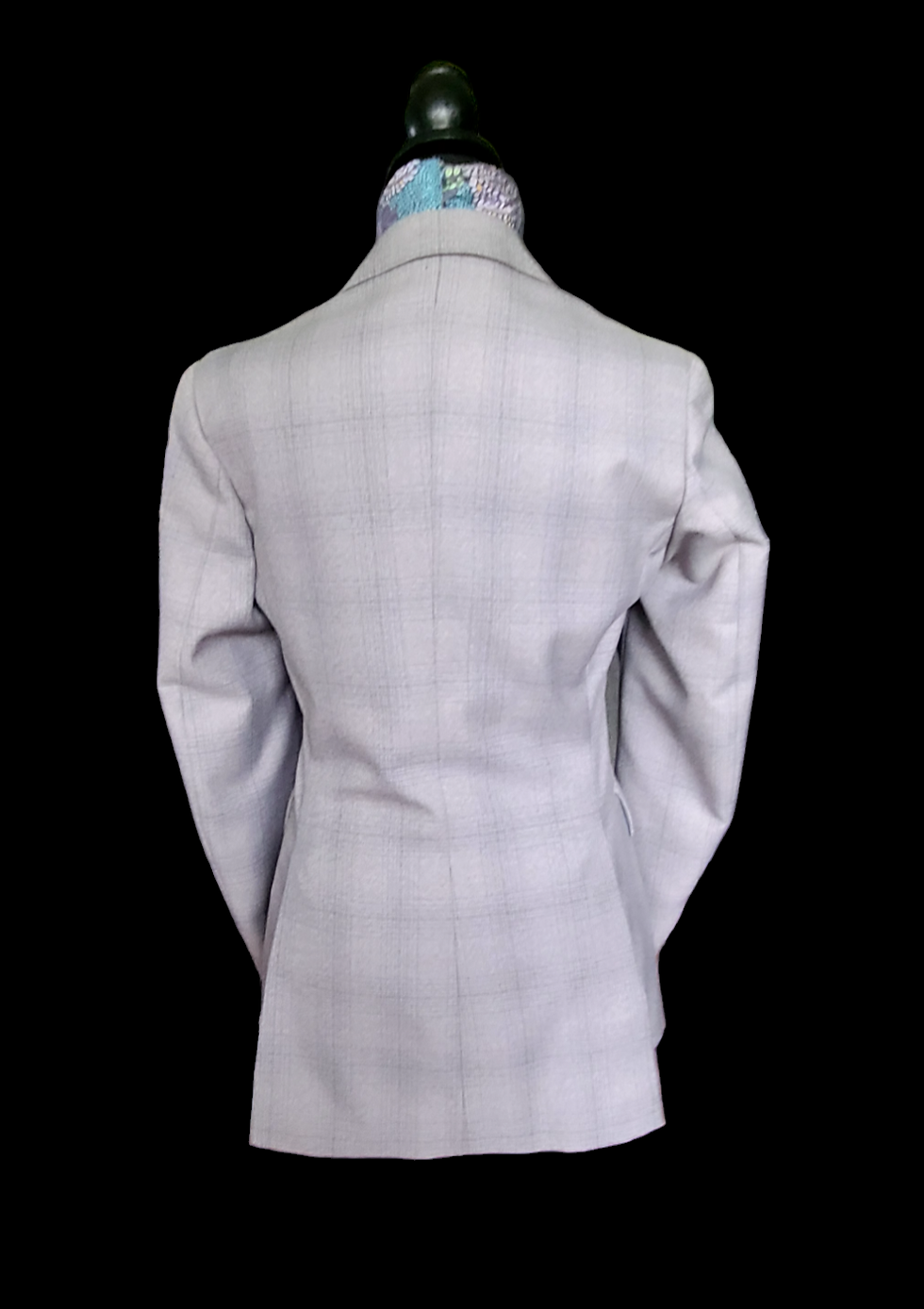 Thumbnail: PYTCHLEY Grey/Blue Tweed Hunting Jacket, Approximate Size 34, womans/4R