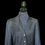 Thumbnail: ELITE CANADA Dark Gray Windowpane Hunt Coat, Size 12T womans