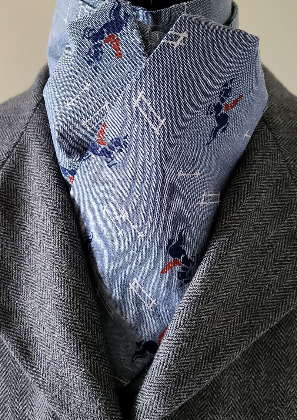 Thumbnail: TRADITIONAL Shaped Stock Tie, Vintage Field Hunters