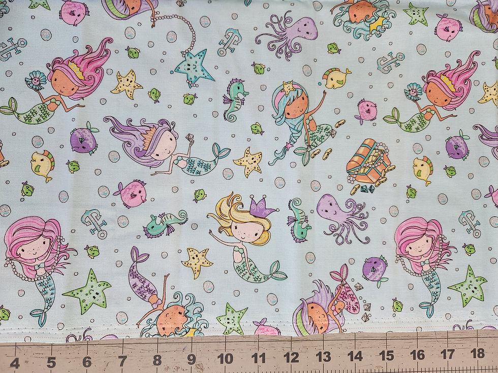 Thumbnail: MIXED FABRIC LOT. Interlock, Jersey, Cotton. Price for all 4 pieces.