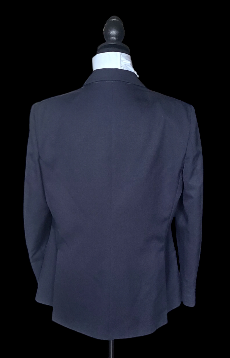 Thumbnail: MILLER'S TRI-UMPH Dark Navy Hunt Coat, Size 16R