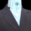 Thumbnail: PRE-TIED Dressage Stock Tie, Clear Blue