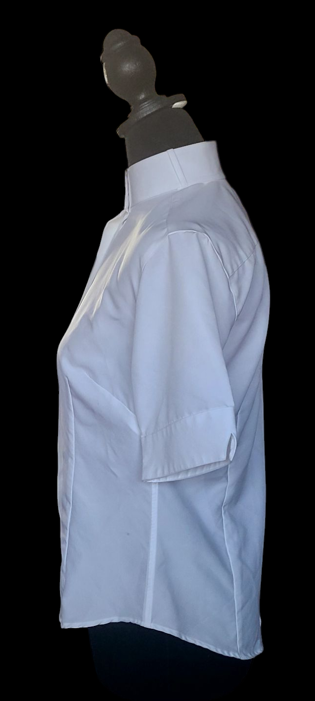 Thumbnail: ESSEX CLASSICS PERFORMANCE Collection Coolmax White Huntshirt, Size womans S