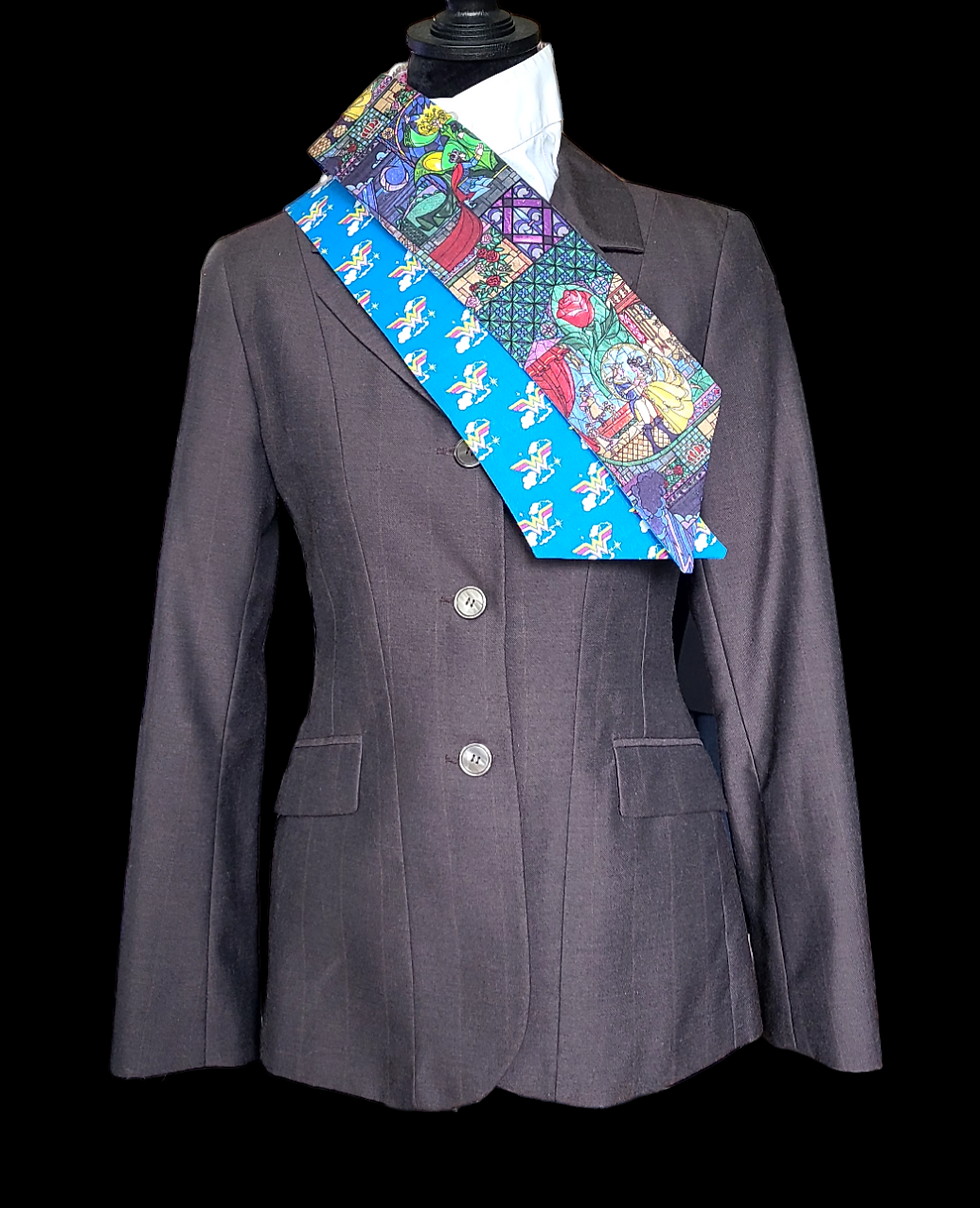 TRADITIONAL Shaped Stock Tie, Reversible Princess Tie (only 1 available!)