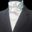 Thumbnail: PRE-TIED Dressage Stock Tie, Royal Teal & Silver