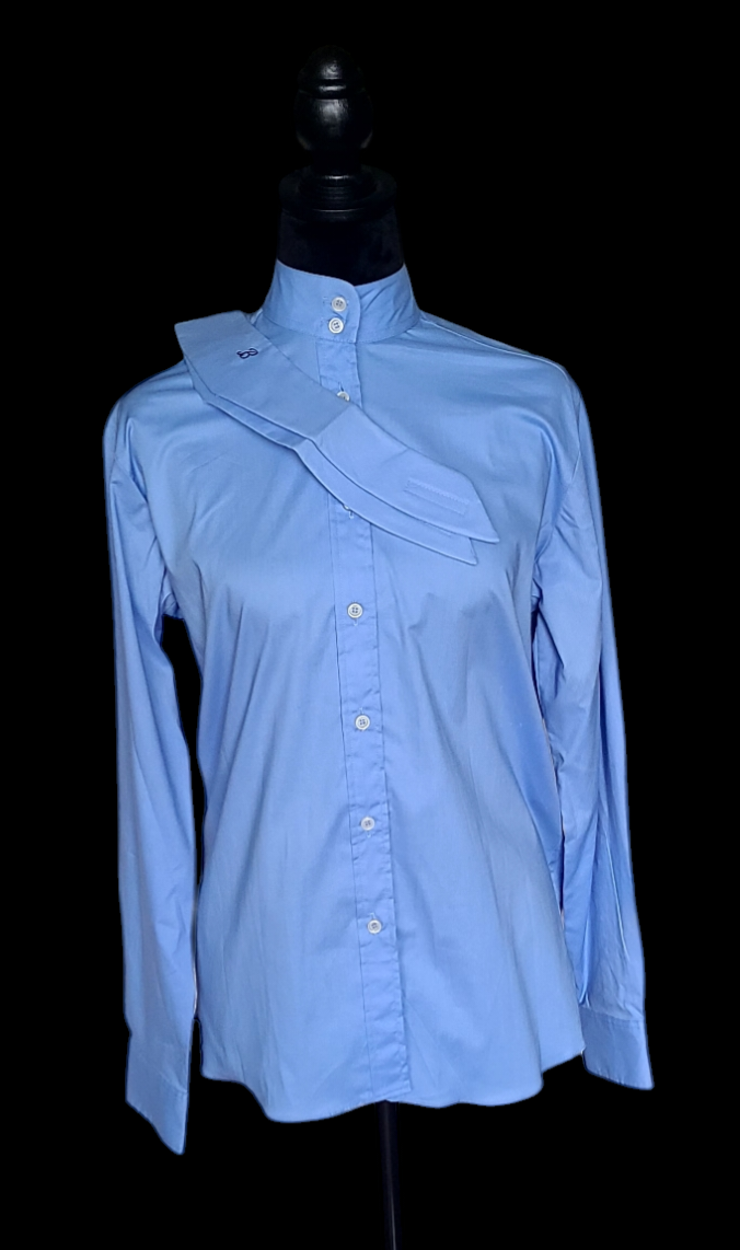 Thumbnail: DEVON AIRE Light Blue Stretch Huntshirt, Size womans 34 (NEW!)