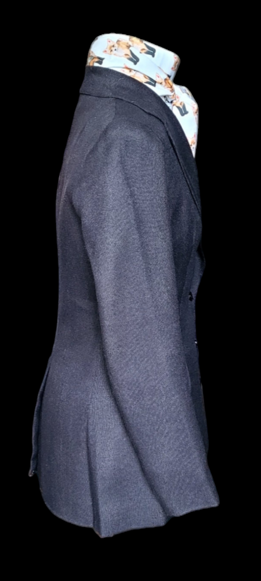 Thumbnail: NO NAME Vintage Black Hacking/Hunting Jacket, Size 8 womans