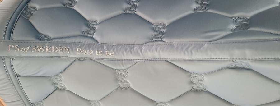 Thumbnail: PS of SWEDEN Full Size Essential Dressage Saddle Pad, Stone Blue