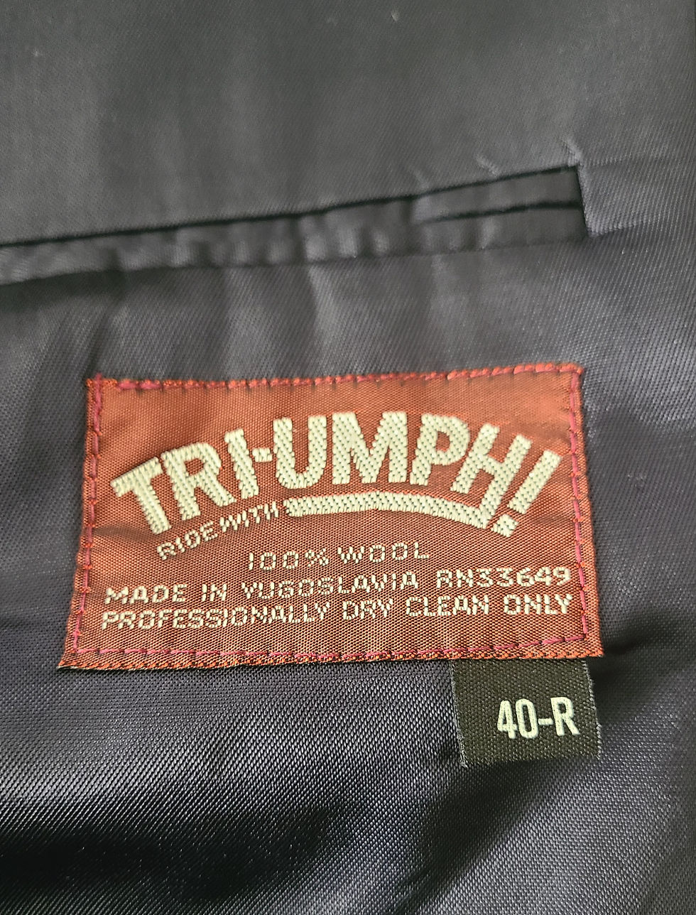 Thumbnail: MILLER'S TRIUMPH Dark Navy Blue Wool Jacket, Hunt Coat, Size 40R mens