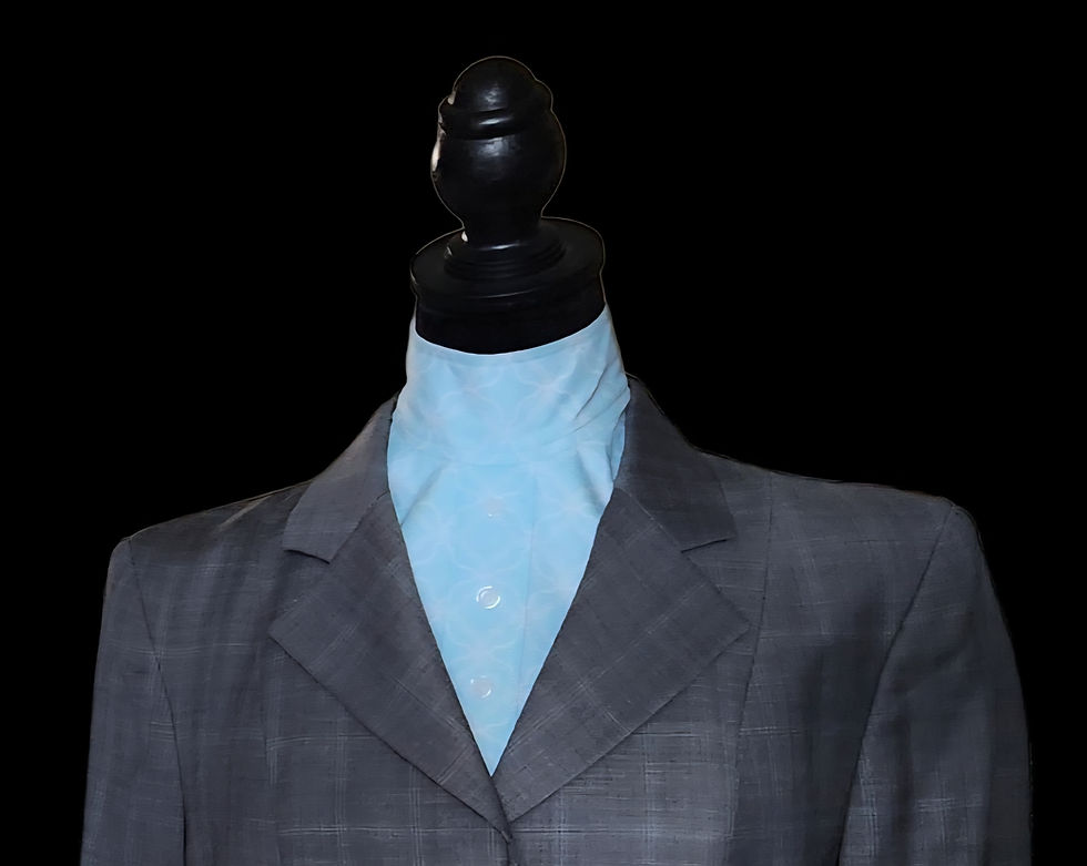 Thumbnail: HUNT SEAT DICKIE (Bib) Aqua Print w/options for piping