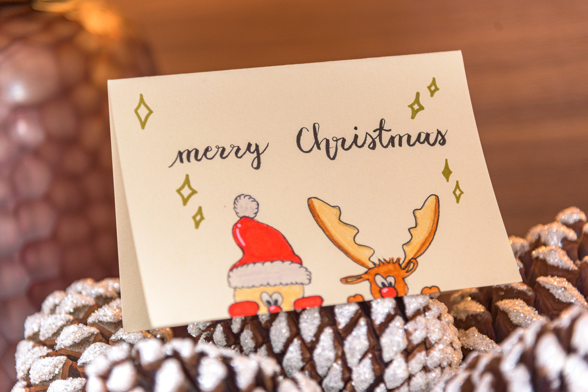 Comic Weihnachtskarte