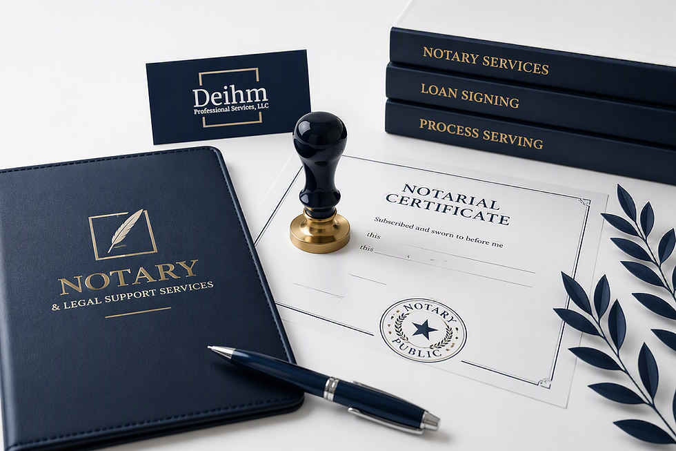Deihm Professional Services Notary & legal Support Division