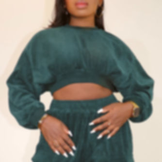 Monet Cropped Corduroy Sweater